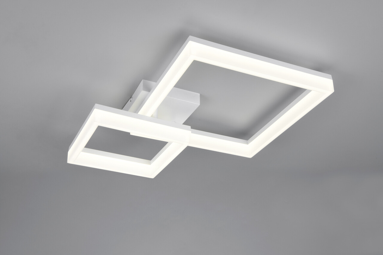Plafoniera Camino, RL, 62x46.5x12.5 cm, 22W, 1x SMD LED, plastic, alb mat - imagine 5